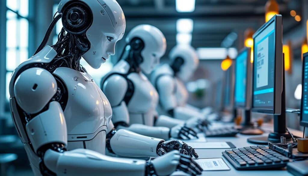 découvrez comment la robotique humanoïde aide les humains à accomplir les tâches high-tech pénibles, améliorant efficacité et sécurité dans les environnements technologiques.