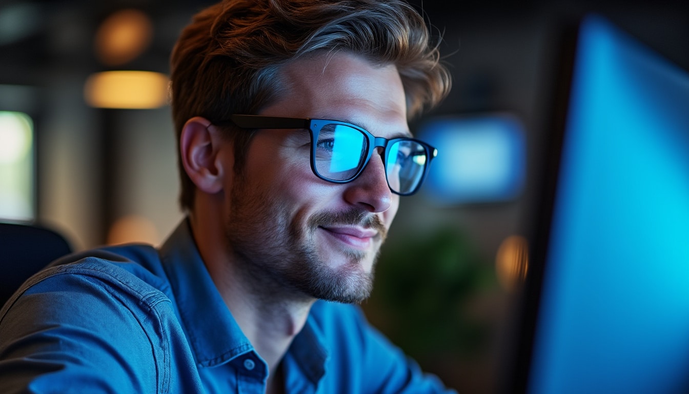 découvrez comment le filtre à lumière bleue protège vos yeux lors de l'utilisation de l'ordinateur en réduisant la fatigue oculaire et en améliorant le confort visuel.