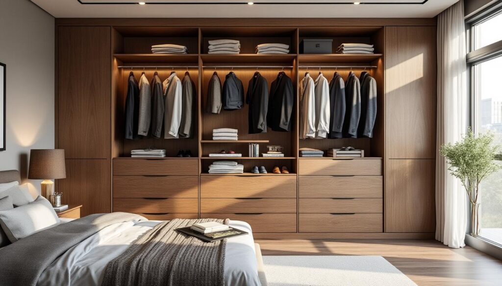 découvrez comment un placard sur mesure optimise le rangement dans la chambre, alliant fonctionnalité et design pour un espace organisé et harmonieux.