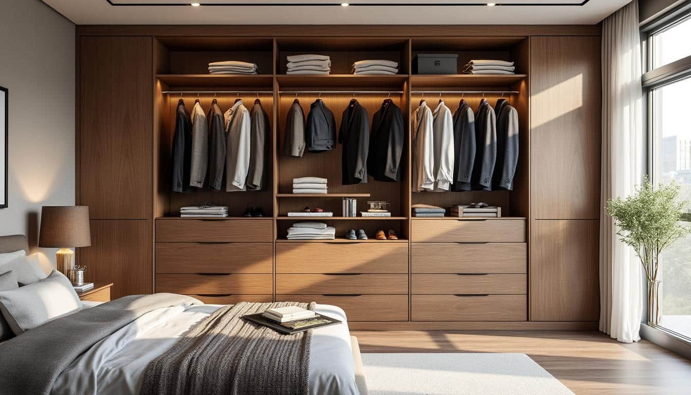 découvrez comment un placard sur mesure optimise le rangement dans la chambre, alliant fonctionnalité et design pour un espace organisé et harmonieux.