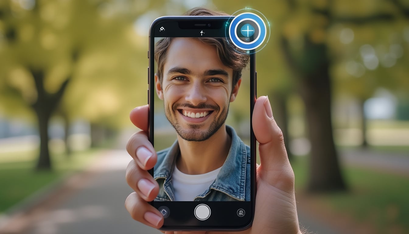 découvrez la caméra selfie avec autofocus intégré pour des portraits nets et réussis, directement depuis votre téléphone.