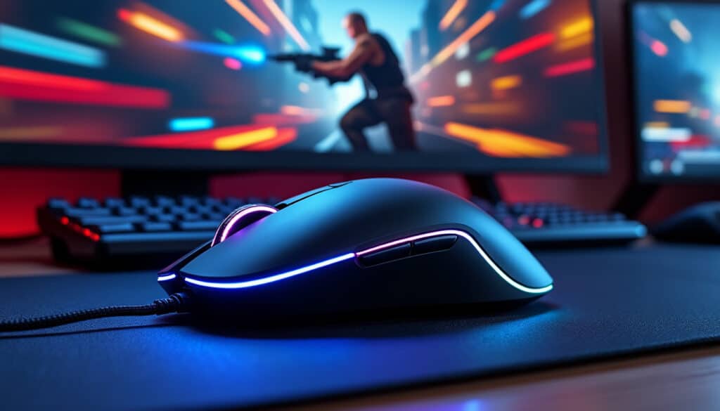 découvrez la souris gamer, conçue pour offrir un temps de réponse ultra rapide et optimiser vos performances sur ordinateur.