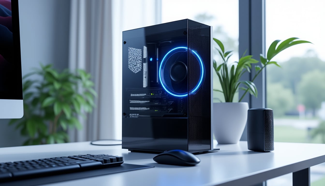 découvrez notre ventilateur silencieux conçu pour réduire efficacement le bruit de votre ordinateur de bureau, assurant un environnement calme et agréable.