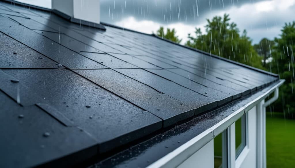 assurez la protection de votre maison grâce à une étanchéité de toiture efficace, qui prévient les infiltrations d'eau et protège votre intérieur des dommages.