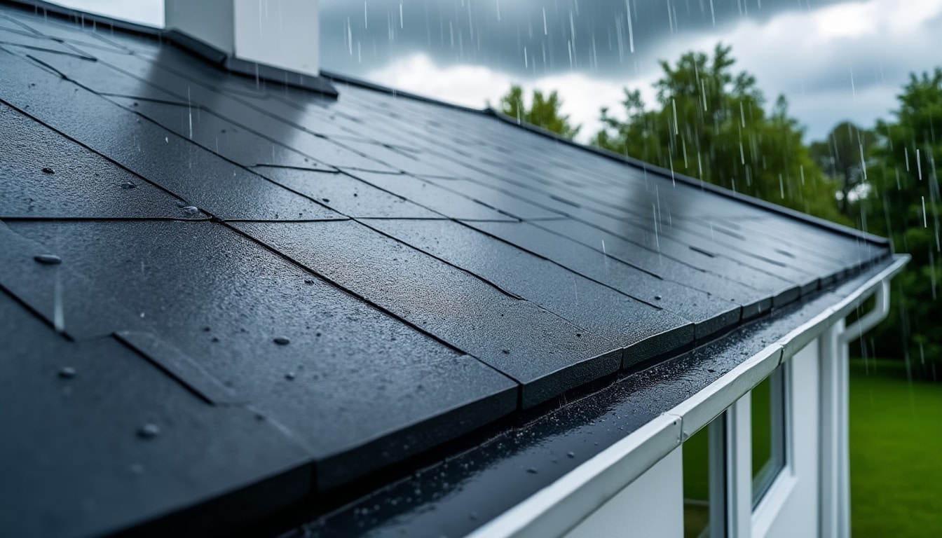 assurez la protection de votre maison grâce à une étanchéité de toiture efficace, qui prévient les infiltrations d'eau et protège votre intérieur des dommages.