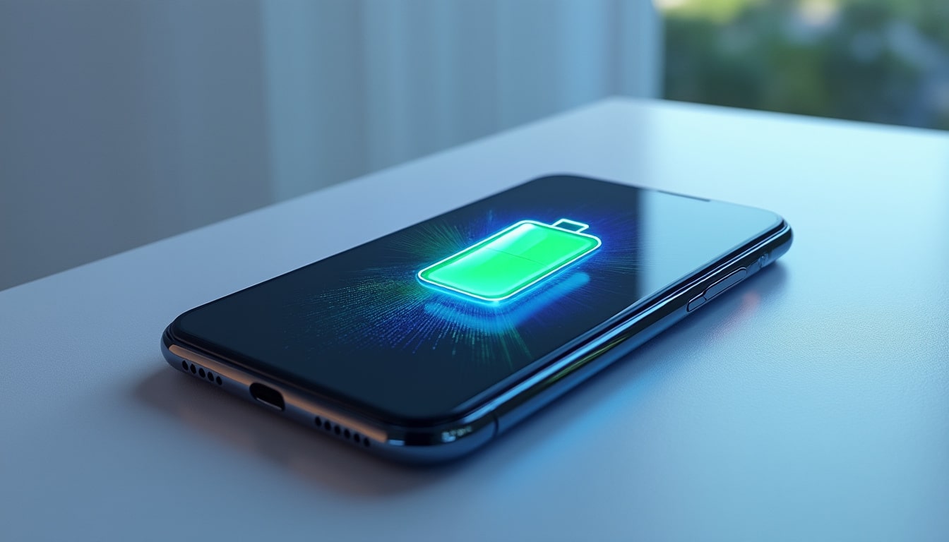 découvrez la batterie haute densité qui assure jusqu'à deux jours d'autonomie pour votre téléphone, alliant performance et longue durée.
