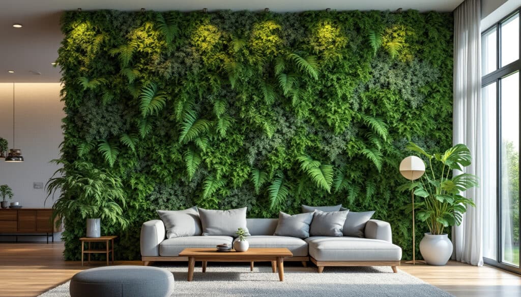 découvrez comment un jardin vertical peut isoler efficacement vos pièces du bruit tout en apportant une touche nature et esthétique à votre intérieur.