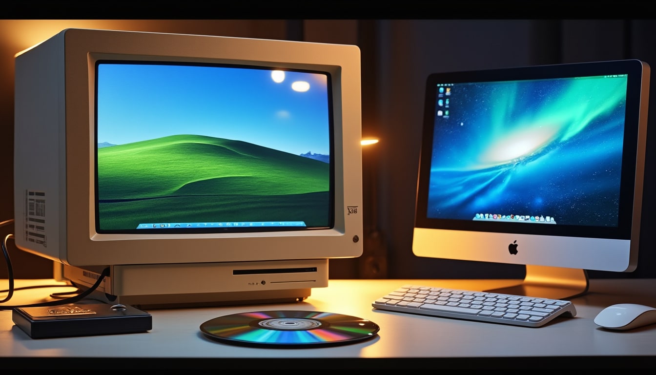 découvrez comment récupérer les images iso de windows 95 et windows vista, puis les installer et les faire tourner dans une machine virtuelle.